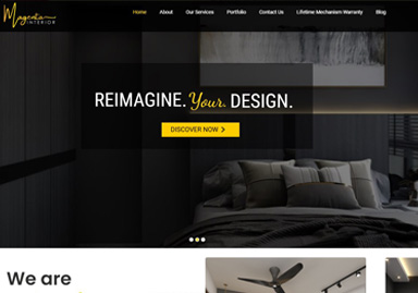 Magenta Interior website project preview